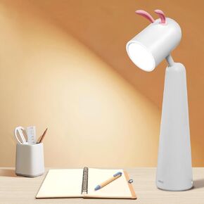 مصباح مكتب LED - اللاسلكي ، الشاشة الرقمية والتحكم في اللمس ، منفذ شحن USB ، 3 أوضاع ملونة ، مؤقت تلقائي ، ضوء رعاية العين المحمولة والقابلة للطي للقراءة ، الدراسة ، المكتب المنزلي