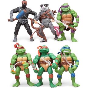 4.7 "Turtles Action Figures 6pcs Figure Bundle Toys Collection Birth