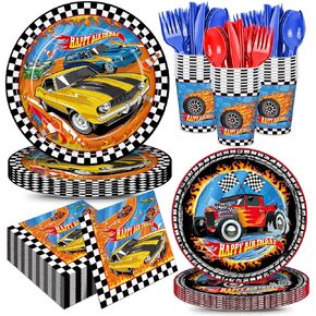 168pcs Monster Truck Party Decorations Plates Napkins Disposable Paper Cups in Kuwait