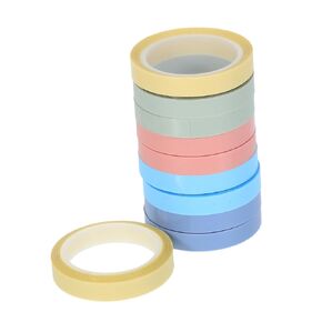 Gadpiparty 10 Rolls Clear Writable Removable Sticky Tape Transparent Page Markers for School Office Highlighter Adhesive Strips for Annotation Indexing and Document Organization