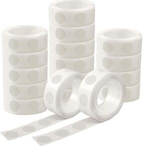 1000pcs （10 Rolls） Double-Sided Adhesive Dots Transparent Removable Balloon Adhesive Tape Glue for DIY Wedding Birthday Party Decor