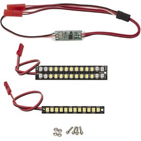 Compatible with TRAXXAS for MAXX 1/8 1/10 RC Car Rear Tail Pulley Kit 70Mm 58Mm Waterproof Front Rear Bumper Light Bar RC Car Accessories