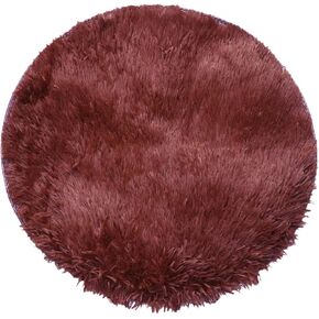 UPKOCH Plush Round Dog Cushion Warm Coffee Pet Pad for Indoor Use for Autumn and and Chic Design for Home