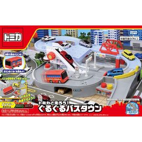 TAKARA TOMY Tomica Tomica and Hashiro You! Round and Round Bus Town