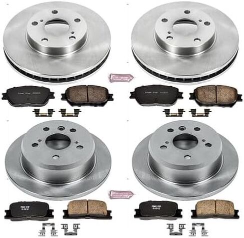 Power Stop KOE1066 Autospecialty Front and Rear Replacement Brake Kit-OE Brake Rotors & Ceramic Brake Pads in Saudi Arabia