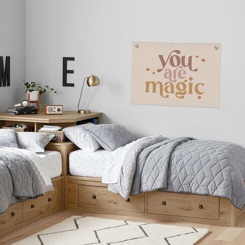 Baby Girl Nursery Decor, Christian Nursery Decor Canvas Banner, Floral Wildflower Banner Wall Hanging Banner Flag for Bedroom Playroom Baby Girl Gift in Saudi Arabia