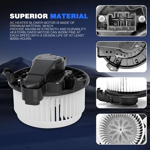 HVAC Heater Blower Motor Compatible with Dodge, Jeep - 2002-2008 Ram 1500, 2003-2009 Ram 2500/3500, Ram 4500/5500, 2002-2004 Grand Cherokee in Saudi Arabia