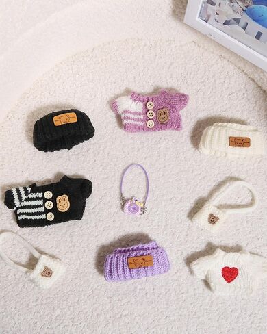 ملابس من أجل دمية 17 سم ملابس مع إكسسوارات مجموعة kawaii مجموعة الأرجواني (لا دمية) in Kuwait