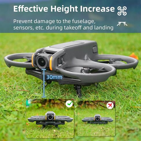 Avata 2 Foldable Landing Gear for DJI AVATA 2 Drone Quick Release Light Weight 12.5g Heighten Spider Leg Gimbal Protection Extended Kit Camera Quadcopter Accessories in Saudi Arabia