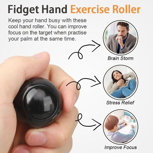 Cool Stress Ball Fidget Spinners for Kids Adults, Metal Handheld Gadget Kinetic Desk Toy Finger Hand Spinner Fingertip Gyro Goody Bag Fillers Fun Idea Gift Silver in Saudi Arabia