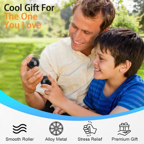 Cool Stress Ball Fidget Spinners for Kids Adults, Metal Handheld Gadget Kinetic Desk Toy Finger Hand Spinner Fingertip Gyro Goody Bag Fillers Fun Idea Gift Silver in Saudi Arabia