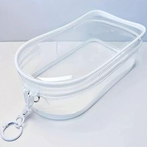 Clear Blind Box Display Pouch with Keychain - Plush Doll Storage Case for Collectible Figures & Small Charms in Saudi Arabia