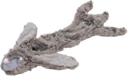 Jeffers Pet Thinnies Unstuffed No Squeaker Dog Toy – 21" Plush Rabbit, Flat Stuffing Free Chew Toy for Small, Medium & Large Dogs – Soft, Interactive Play, Fetch, Tug, Training, Teething in Kuwait