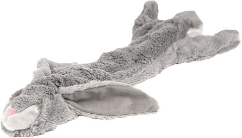 Jeffers Pet Thinnies Unstuffed No Squeaker Dog Toy – 21" Plush Rabbit, Flat Stuffing Free Chew Toy for Small, Medium & Large Dogs – Soft, Interactive Play, Fetch, Tug, Training, Teething in Kuwait