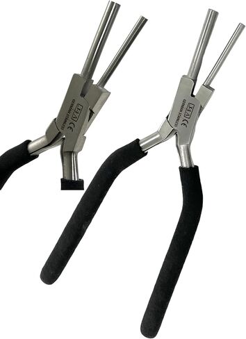 1 EA German Heavy Duty Bail Making Pliers 3MM/5MM-7MM/9MM Bail making pliers for consistent loops connectors -WITH NON-SLIP COMFORT GRIP HANDLE (SET OF 2 EACH-3MM/5MM+7MM/9MM) in Saudi Arabia