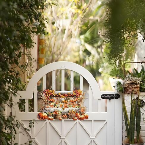 طقم معلق للفن الماسي للبالغين ، وحجر الراين على شكل خاص ، مزدوج الوجهين 5D DIY أكريليك فني للفنون النافذة المعلقات حديقة الجدار معلقة زخرفة معلقة (قرع عيد الهالوين) in Kuwait