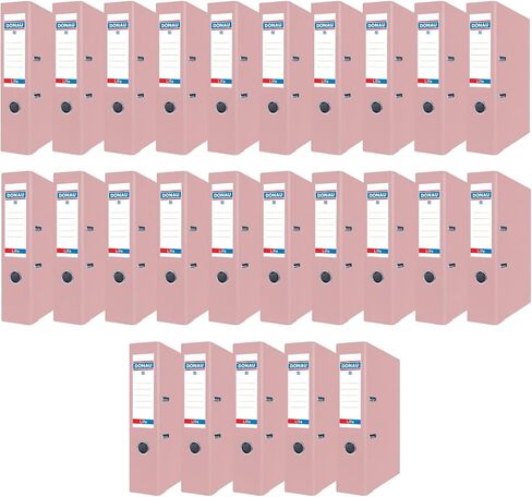 حزمة مميزة من 25 مجلدات A4/75 مم/7.5 سم/باستيل الوردي تغطية بلاستيكية PP/Paper/Slot Folder Folder Protection Metal Edge Protect in Kuwait