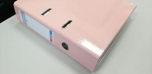 حزمة مميزة من 25 مجلدات A4/75 مم/7.5 سم/باستيل الوردي تغطية بلاستيكية PP/Paper/Slot Folder Folder Protection Metal Edge Protect in Kuwait