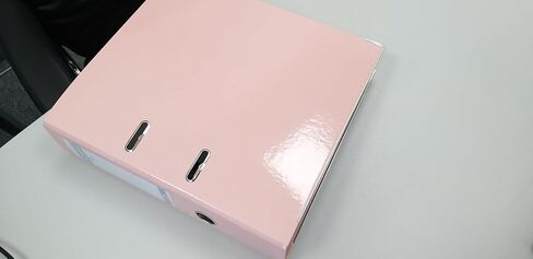 حزمة مميزة من 25 مجلدات A4/75 مم/7.5 سم/باستيل الوردي تغطية بلاستيكية PP/Paper/Slot Folder Folder Protection Metal Edge Protect in Kuwait