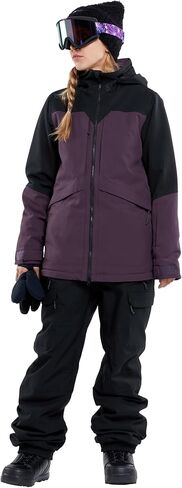 Volcom Women's Shelter 3D Stretch Insulated Snowboard Ski Winter Hooded Jacket in Saudi Arabia