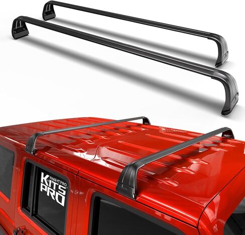 KitsPro 260lb Roof Rack Cross Bars for 2016-2019 Ford Explorer (ONLY FIT Factory Raised Side Rails), Matte Black Heavy Duty Aluminum Cargo Crossbar in Saudi Arabia