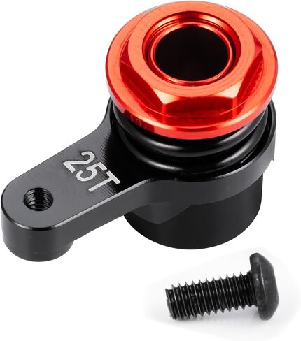 سبيكة الألومنيوم 25T Servo Horn مع أجزاء ترقية مدنية مدمجة لـ LOSI 1/18 MINI LMT 4WD 4x4 Monster RC Truck (RED) in Kuwait