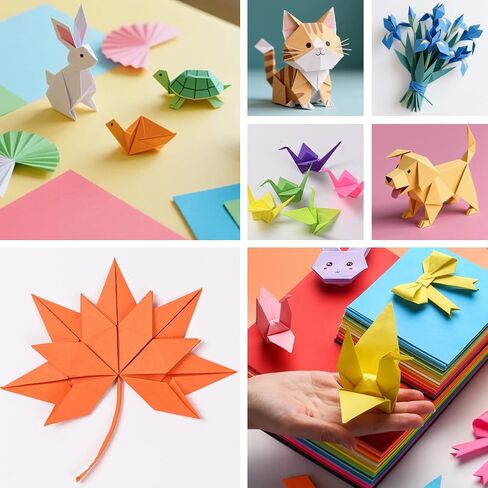 300 Sheets Origami Paper, 25 Colors Origami Paper 6x6, Double Sided Color 6" Square Oragami Paper for Scrapbook Decor, Folding Crafts Kids DIY School Arts Crafts in Saudi Arabia