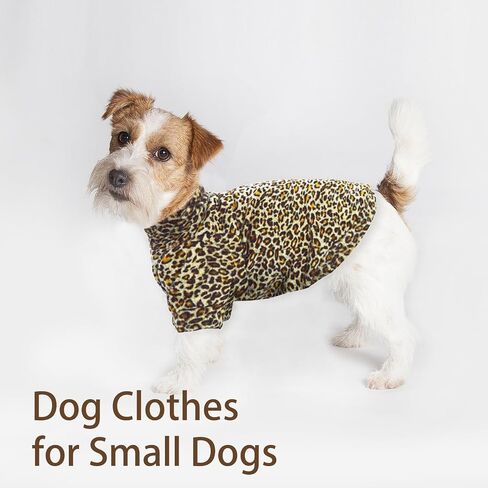 Sphynx Cat Sweater Leopard Hairless Cat Clothes Sweater Shirt Soft Warm Long Sleeves Pullover Pet Clothes Pajamas Dog Cloth for Small Dogs Jumpsuit Pet Sweaters (Leopard, Small) in Kuwait