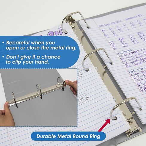 BAZIC 3 RING BINDER 3 "عرض المجلدات المائلة D Ring Organizer - Green ، عقد 600 ورقة ، لمكتب المدرسة ، 1 -Count in Saudi Arabia