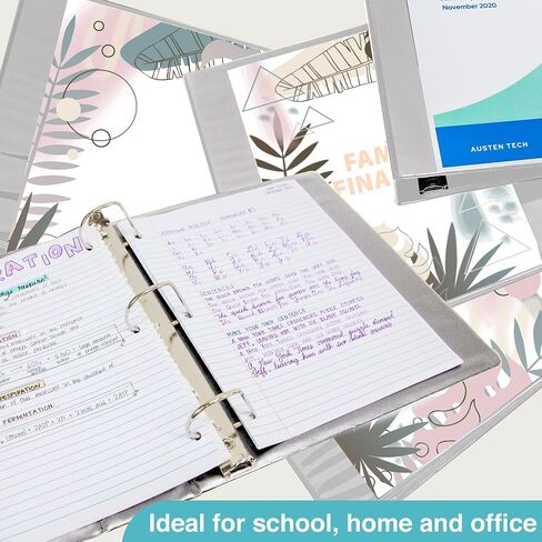 BAZIC 3 RING BINDER 3 "عرض المجلدات المائلة D Ring Organizer - Green ، عقد 600 ورقة ، لمكتب المدرسة ، 1 -Count in Saudi Arabia