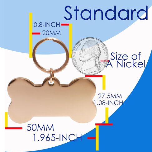 Stainless Steel Dog Tags Personalized, Pet Tag Personalized, Cat Tag Personalized, Pet ID Tags, Engraved on Both Sides, Bone, Heart and Round-Shaped (Heart, Small) in Saudi Arabia