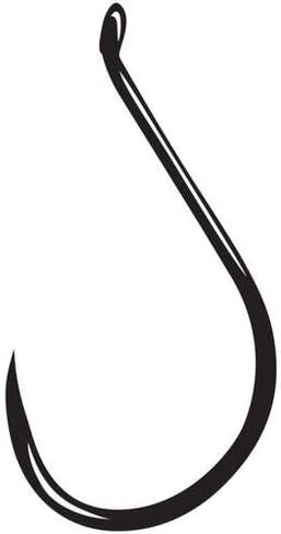 Gamakatsu Barbless Octopus Hook-Pack Of 25 (Black, 3/0) in Saudi Arabia