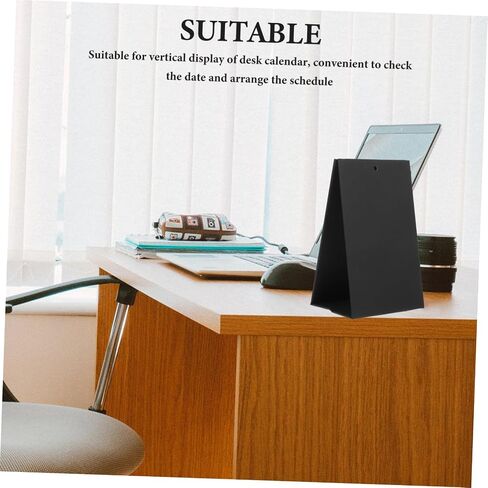 Coheali Desk Flip Flip Malendar Holder Herical Paper Salendar Stand Rack for Office Modern Minimalist Design Photos Notes Essential Desk Excessory in Kuwait