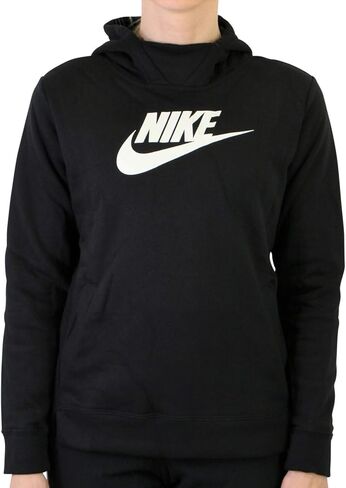 بلوفر بغطاء للرأس للفتيات من Nike NSW (الولايات المتحدة، ألفا، كبير، عادي، رمادي/وردي) in Kuwait