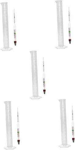 GLEAVI 5sets Hydrometer Water Salimeter for Accurate Sea Water Testing Aquarium Density Box Essential Tool for Fish Tank Aquatic Environments in Saudi Arabia