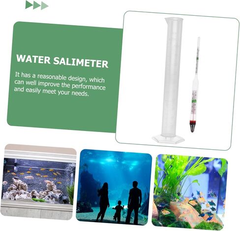 GLEAVI 5sets Hydrometer Water Salimeter for Accurate Sea Water Testing Aquarium Density Box Essential Tool for Fish Tank Aquatic Environments in Saudi Arabia