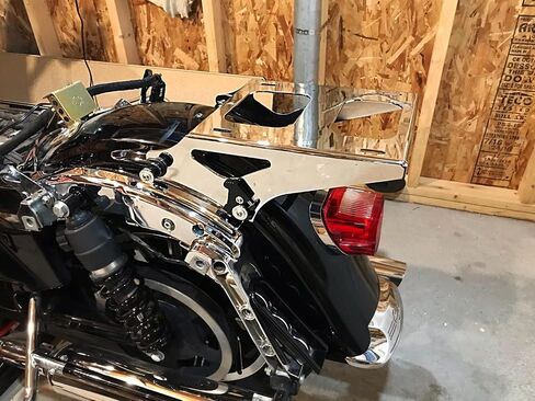 Gloss Black Two-Up Tour Pack Pak Mount Luggage Rack Quick-Detach ＆ 4 Point Docking Hardware Kit Compatible with Harley Touring Road King Electra Road Street Glide 2014-2023 in Saudi Arabia