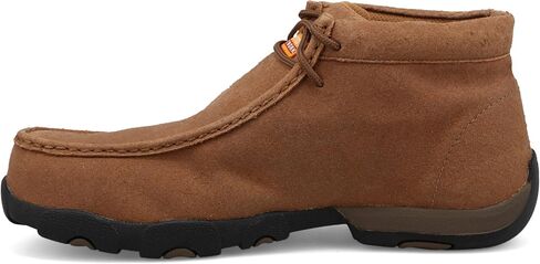Twisted X Men's Work Chukka Driving Moc, Distressed Saddle, 11 W in Saudi Arabia