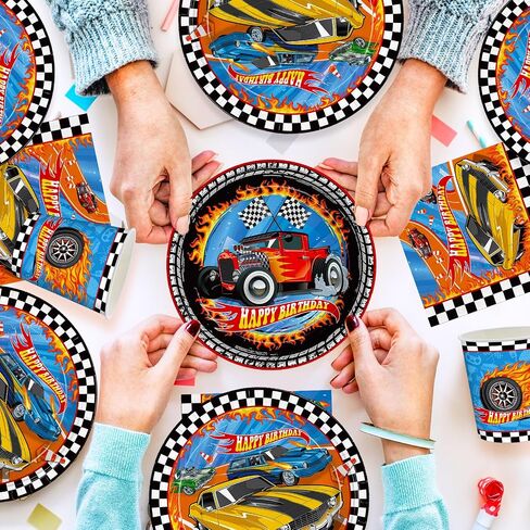 168pcs Monster Truck Party Decorations Plates Napkins Disposable Paper Cups in Kuwait