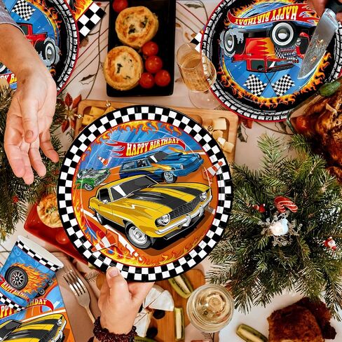 168pcs Monster Truck Party Decorations Plates Napkins Disposable Paper Cups in Kuwait