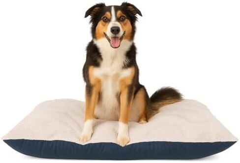 Furhaven Large Plush & Twill High-Loft Pillow Pet Bed, Spice in Saudi Arabia