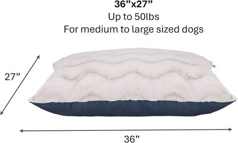 Furhaven Large Plush & Twill High-Loft Pillow Pet Bed, Spice in Saudi Arabia