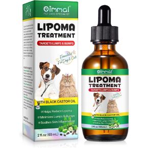 Lipoma Treatment for Dogs with Castor Oil for Lipomas, Soften Fatty Lumps & Bumps, Soothes & Nourishes Pet Skin, Helps Reduce Lipoma, Pet Supplies Suitable for Cats and Dogs - 120ml / 4 OZ