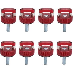 Hard Top Quick Removal Fastener Thumb Screw, 8PCS M8 1.25 Thread Integrated D Ring for Bronco 2dr 4dr 2021 Onwards, Easy Installation, Hardtop Quick Release Fasteners (Black)