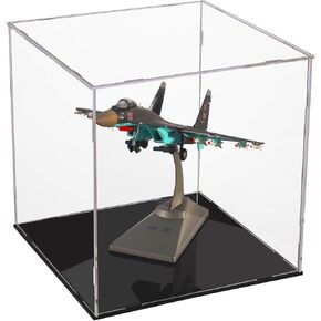 A+ DESIGN Clear Acrylic Display Case Assemble Collectibles Box Alternative Glass Case for Display Action Figures Home Storage & Organizing Toys (8x8x8 inch; 20.5x20.5x20.5 cm)