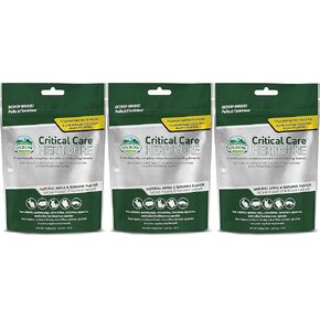 Oxbow 3 Pack of Apple & Banana Critical Care Herbivore, 4.97 Ounces Each, Support Supplement for Small Pets