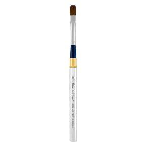 Silver Brush Limited 2802ST-8 BelleAqua Short Handle Bright Travel Brush with Soft Red Sable Synthetic Bristles, Professional Artist Watercolor Brush, Also for Acrylic, Gouache, Inks, & Dyes, Size 8