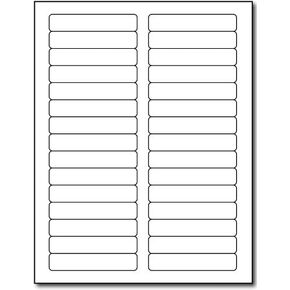 Inkjet/Laser File Folder Labels - 2/3" x 3 7/16" - 30 Labels Per Sheet - 10 Sheets / 300 Labels