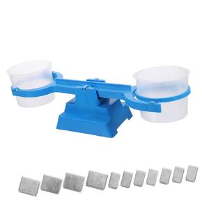 BESPORTBLE 1set Double Bucket Balance Scale for Boy Girl Lightweight Portable Teaching Tool for Classroom and Home Science Experiments Accurate Measurement for Learning and Weighing