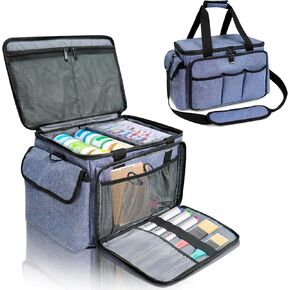 ORKELS Craft Storage Bag for Supplies – Multifunctional Organizer Tote for Scrapbooking, Sewing, Journaling, Art Tools, Ideal for Home or Travel